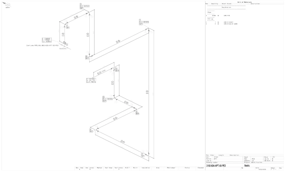 Bentley OpenPlant Isometric 