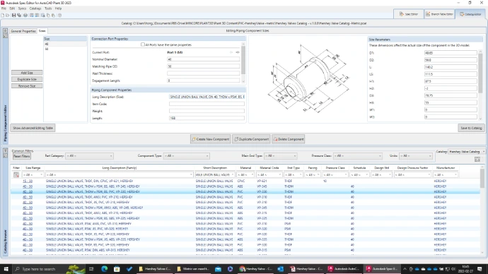 Hershey PVC valve Plant 3D Catalog
