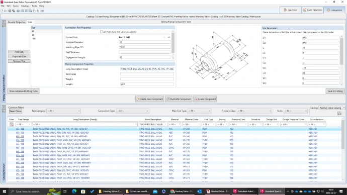 Hershey PVC valve Plant 3D Catalog